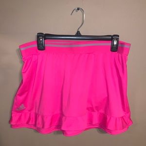 Adidas Pink Ruffle Hem Tennis Skirt